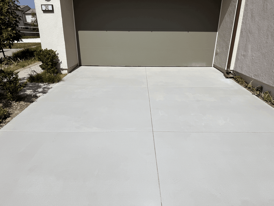 Full driveway after restoration