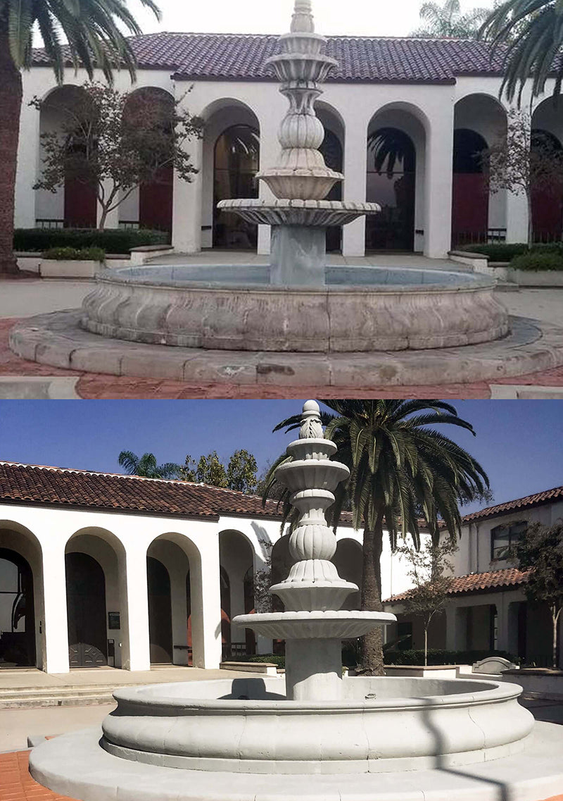 Before and after of concrete resurfacing