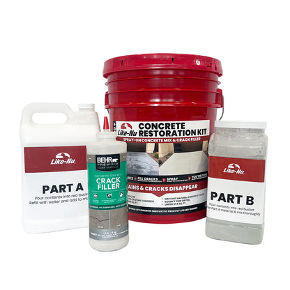 Like-Nu Concrete Restoration Kit with BEHR PREMIUM® Crack Filler
