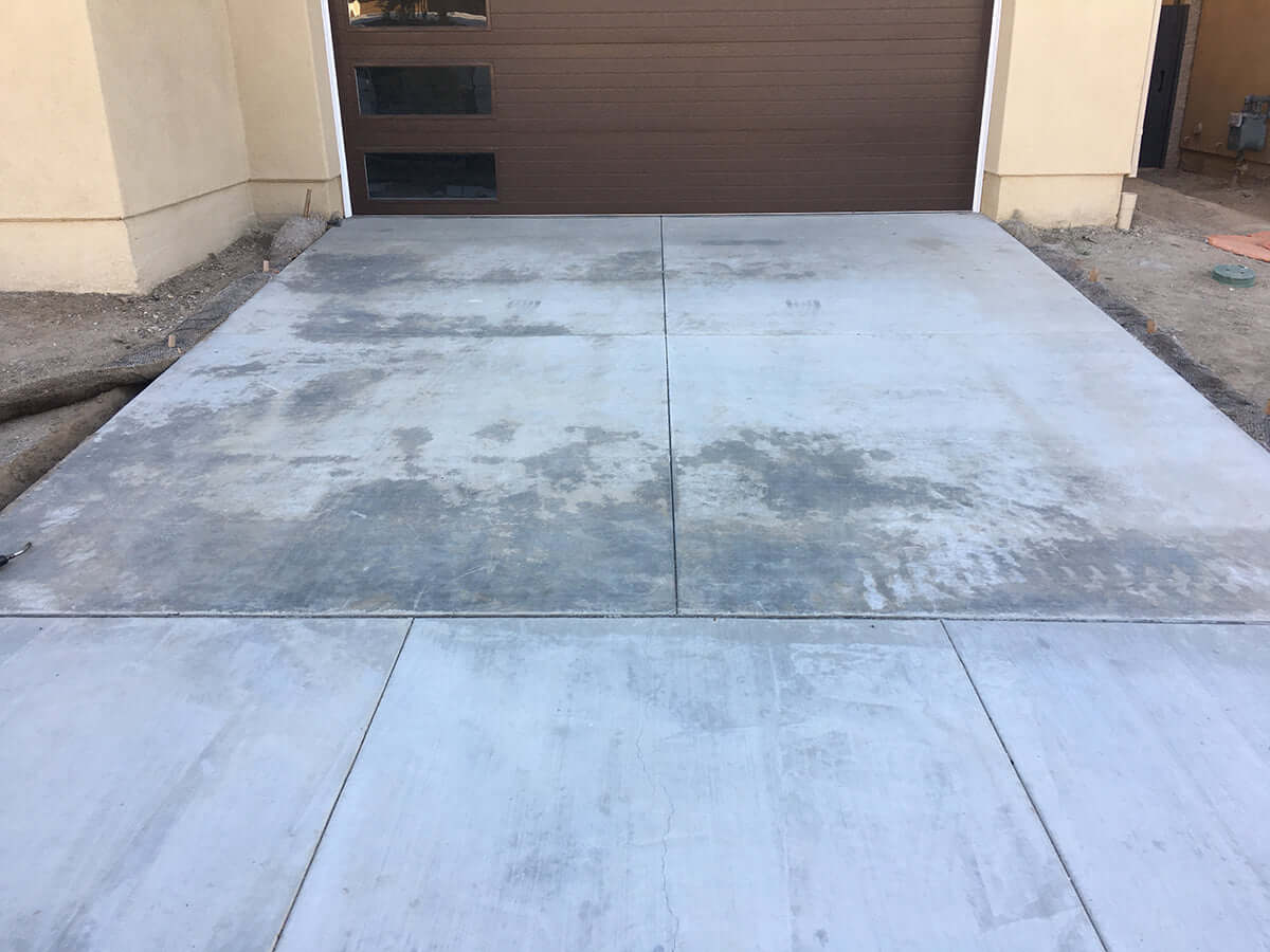 Weathered concrete driveway before Like-Nu restoration